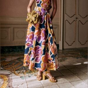 Sézane • Sophie Skirt in Paradise Print NWOT
